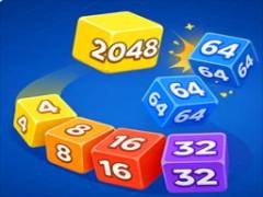 สเนค 2048: รวมลูกบาศก์ - crazygames
