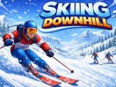 เล่นสกีลงเขา - crazygames