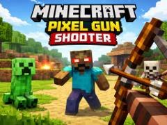มายคราฟ พิกเซล แกลน ชูตเตอร์ - crazygames