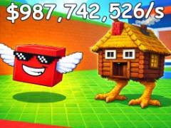 เป็นบล็อกโชคดี: ต่อสู้กับบอส - crazygames