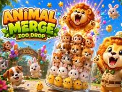 动物合并：动物园掉落 - crazygames